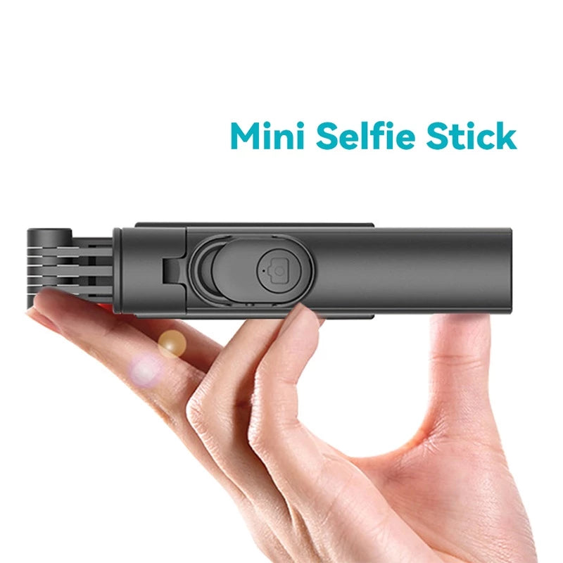 Stainless Steel Selfie Stick Tripod Bluetooth Mini Size Stainless Steel Selfie Stick Tripod Bluetooth Mini Size